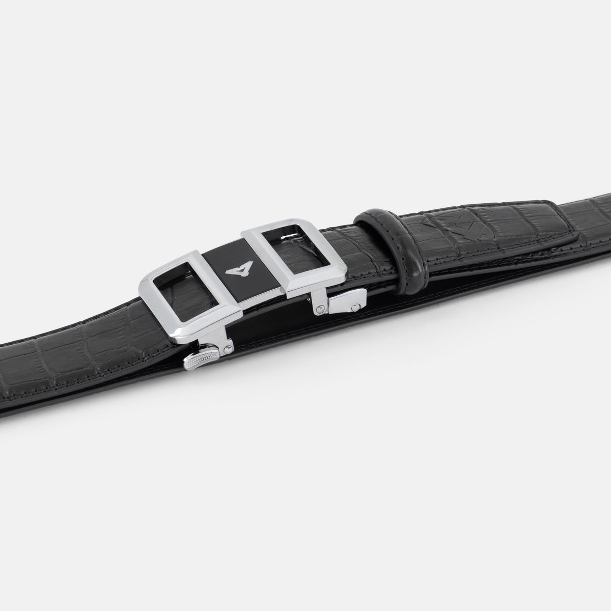 Nero Croc - Zeno Silver